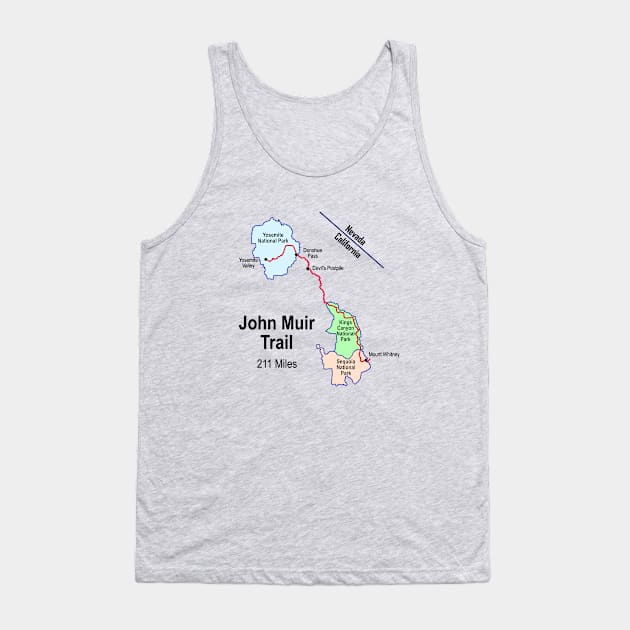 John Muir Trail Tank Top by numpdog